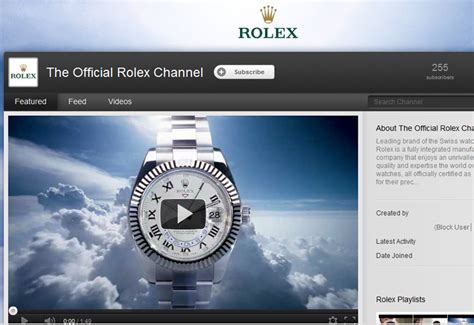 Rolex social media